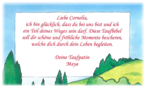 Taufbibel Taufspruch